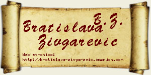 Bratislava Zivgarević vizit kartica